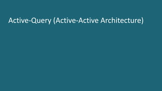 23 ©	2016	CA.	ALL	RIGHTS	RESERVED.@CAWORLD				#CAWORLD
Active-Query	(Active-Active	Architecture)
 