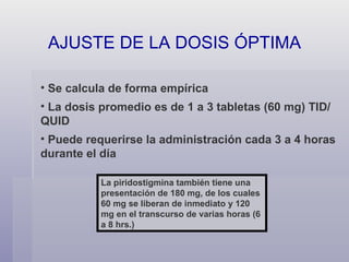 <ul><li>Se calcula de forma empírica </li></ul><ul><li>La dosis promedio es de 1 a 3 tabletas (60 mg) TID/QUID </li></ul><...