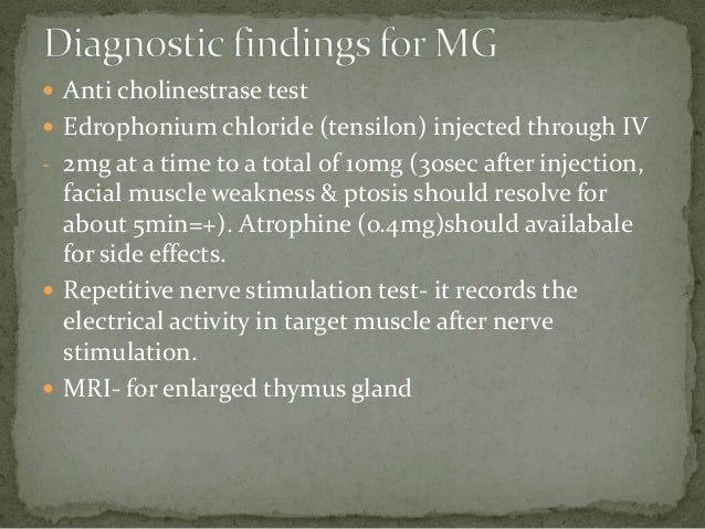 Myasthenia gravis neurological exam