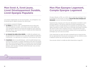 14 15 
Mon livret A, livret jeune, 
Livret Développement Durable, 
Livret Epargne Populaire 
Les produits réglementés ne sont pas fiscalisés ; en contrepartie, vous 
ne pouvez pas en détenir plusieurs du même type. 
La procédure comprend 3 étapes : 
1. La clôture de l’ancien livret : L’enregistrement de la clôture dé-clenche 
l’arrêté du compte, c’est-à-dire le calcul des intérêts qui 
vous reviennent depuis le 1er janvier de l’année en cours jusqu’à la 
date de clôture. Vous pouvez utiliser le modèle de lettre disponible 
en annexe (page 28). 
2. Le virement du solde et des intérêts : Un délai de quelques jours 
est généralement nécessaire car le calcul des intérêts est exécuté à 
la demande. Il ne s’agit pas d’un traitement informatique de masse. 
3. L’ouverture dans la nouvelle banque : votre nouvelle banque vous 
ouvrira le plus souvent un produit identique à celui que vous possé-diez 
dans votre banque de départ. Si le produit que vous possédiez 
dans votre banque de départ n’est pas distribué par votre nouvelle 
banque, votre nouveau conseiller recherchera avec vous une solu-tion 
de remplacement. 
La clôture d’un livret d’épargne est gratuite. 
Mon Plan Epargne Logement, 
Compte Epargne Logement 
On peut clôturer un PEL ou un CEL mais on perd ses avantages. Pour 
le transférer et ainsi éviter sa clôture, l’accord des deux banques est 
nécessaire : aucune n’est tenue d’accepter. 
Quand les deux banques sont d’accord, demandez le transfert à votre 
ancienne agence. C’est elle qui exécute les tâches nécessaires pour 
transférer à votre nouvelle banque non seulement les données comp-tables 
(transfert du solde) mais aussi les données techniques (transfert 
des droits à prêt et des compteurs fiscaux). Cela permet de ne pas 
avoir de rupture dans la continuité du produit et de ne pas perdre les 
avantages que vous avez accumulés. 
C’est notamment en raison de cette complexité que ce type de trans-fert 
est généralement facturé par les banques (voir les conditions dans 
le dépliant tarifaire de votre banque de départ). 
Vous pouvez utiliser le modèle de lettre disponible en page 29. 
 