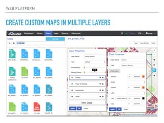 CREATE CUSTOM MAPS IN MULTIPLE LAYERS
WEB PLATFORM
 