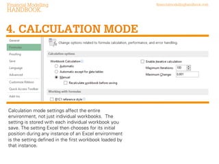 Setting up excel for financial modelling Slide 10
