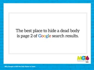 Why Google is Still the Only Game in Town
 