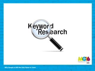 Why Google is Still the Only Game in Town
 