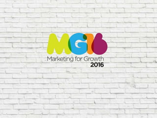 Marketing For Growth 2016