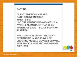 No Such Thing as Bad PR
 