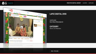 CREATIVE DIGITAL AGENCY I AWARDS : AUDI




AMDIA 2008 - SILVER
Interactive & Direct Marketing
Argentine Association



AUDI
Audi digital Customer Satisfaction Service
Relaunching




CATEGORY
Internet Programs
Customer Service
 