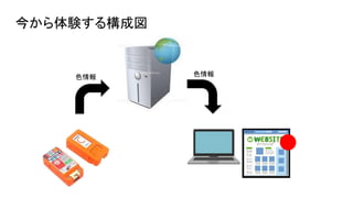 今から体験する構成図
色情報 色情報
 