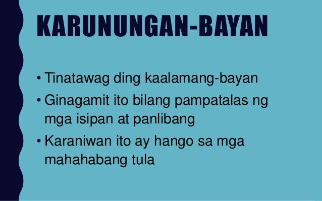 Filipino 8 Mga Akdang Lumaganap Bago Dumating ang mga Espanyol