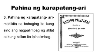 Mga Bahagi ng Aklat | PPTX