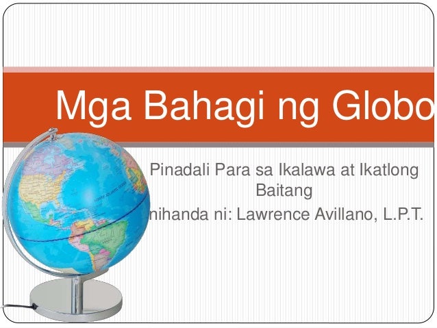Mga Bahagi ng Globo