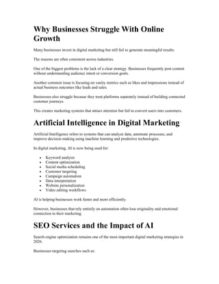 MGA Brand Buzz Guide to AI Driven Digital Marketing Growth in 2026 | PDF