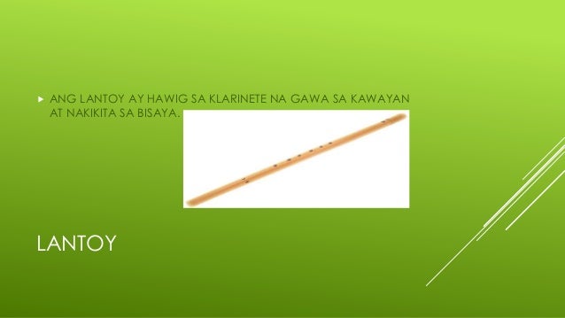 Mga Etnikong Instrumento Sa Pilipinas