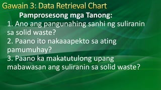 Ang pangkalahatang epekto ng deforestation ay
nararanasan ng mga mamamayan lalo na yaong mga
mahihirap na umaasa lamang sa...