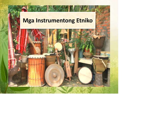 Mga instrumentong Etniko