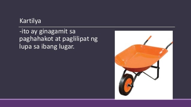 Mga kasangkapan at kagamitang kailangan sa paghahanda ng