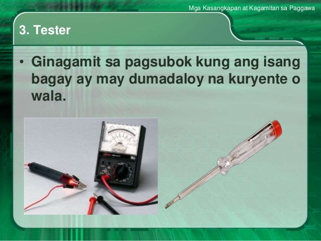 Mga Kasangkapan At Kagamitan Sa Paggawa
