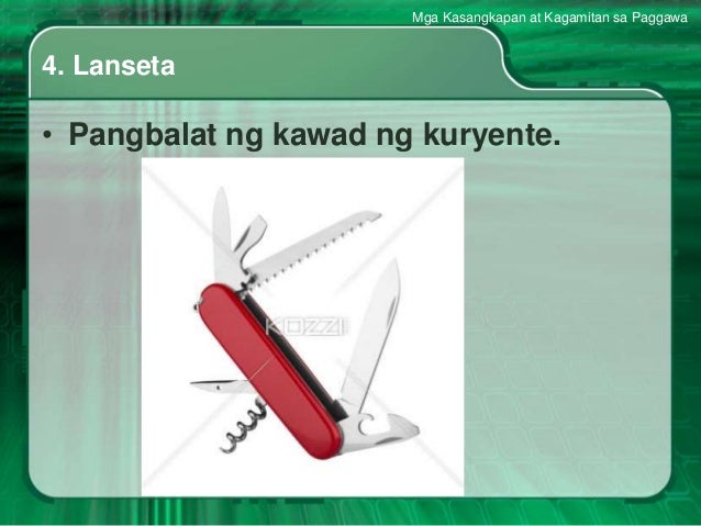Mga Kagamitan Pang Elektrisidad Mga kasangkapan at kagamitan sa paggawa