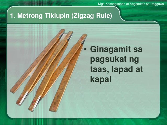 Mga kasangkapan at kagamitan sa paggawa