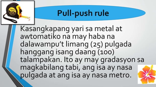 Mga kasangkapang panukat Grdae 4 | PPT