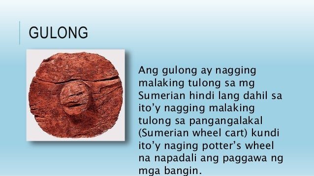 Mahahalagang Ambag Ng Mga Sinaunang Tao - mga molar