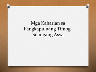 pangyayari silangang mga asya timog