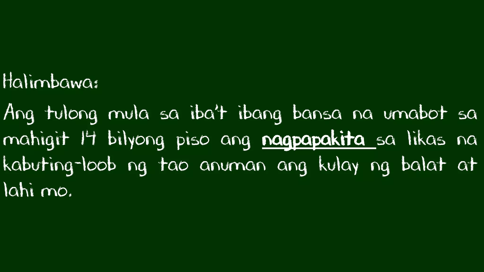 MGA PAHAYAG SA PAGBIBIGAY PATUNAY FIL 7 | PDF