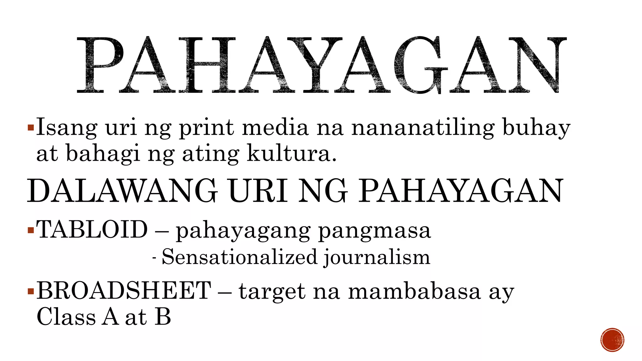 Mga Popular Na Babasahin Pptx