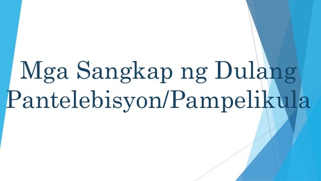 Mga Elemento Ng Dulang Pantelebisyon