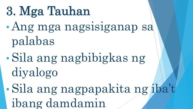 Mga Elemento Ng Dulang Pantelebisyon