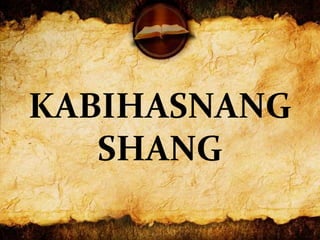 Mga Ambag
Calligraphy ang sistema ng kanilang
pagsulat na nagsilbing taga pag-isa sa mga
Tsino. Gianamit na simbolo ng pag...