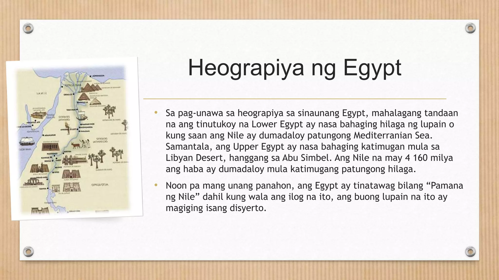 Mga unang kabihasnan sa bansang Egypt.pptx