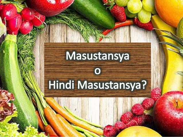 Mga uri ng masustansyang pagkain