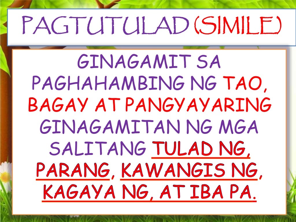 Tayutay meaning image