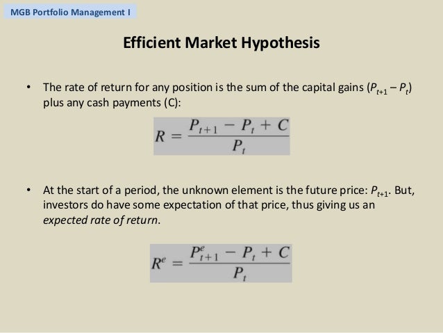 the flaws of the efficient market theory The efficient market hypothesis is associated with the idea of a “random walk,” which is a term loosely used in the finance literature to characterize a price series where all subsequent price changes represent random departures from previous prices. the flaws of the efficient market theory The efficient market hypothesis is associated with the idea of a “random walk,” which is a term loosely used in the finance literature to characterize a price series where all subsequent price changes represent random departures from previous prices.