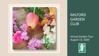 MILFORD
GARDEN
CLUB
Virtual Garden Tour
August 13, 2020
 