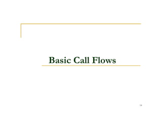14
Basic Call Flows
 