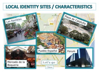 Forum
Pueblo Español
Mercado de la
Boqueria
 