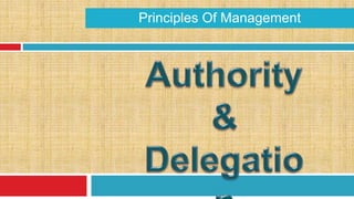 Principles Of Management
 