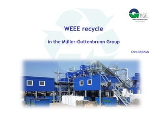 WEEE recycle

in the Müller-Guttenbrunn Group

                                  Chris Slijkhuis
 