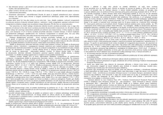  datę dokonania operacji, a gdy dowód został sporządzony pod inną datą - także datę sporządzenia dowodu (data         obliczać i pobierać w ciągu roku zaliczki na podatek dochodowy od osób, które uzyskują
     wypłaty, data sporządzenia listy);                                                                                  od nas przychody m.in. ze stosunku pracy. Zaliczki za miesiące od stycznia do grudnia w 2010 roku wynoszą za
   podpis wystawcy dowodu oraz osoby, której wydano lub od której przyjęto składniki aktywów (podpis wystawcy           miesiące od początku roku do miesiąca włącznie, w którym dochód podatnika uzyskany od początku roku
     i pokwitowanie pracownika);                                                                                         w naszym zakładzie pracy nie przekroczył kwotę stanowiącą górną granicę pierwszego przedziału skali (tj. 85 528 zł) -
                                                                                                                         18% dochodu uzyskanego w danym miesiącu minus kwota zmniejszająca podatek (tj. 46,33 zł), zaś gdy natomiast
   stwierdzenie sprawdzenia i zakwalifikowania dowodu do ujęcia w księgach rachunkowych przez wskazanie                 ją przekroczył - 32% dochodu uzyskanego w danym miesiącu. W karcie wynagrodzeń obliczamy, czy pracownik
     miesiąca oraz sposobu ujęcia dowodu w księgach rachunkowych (dekretacja), podpis osoby odpowiedzialnej              narastająco od początku roku przekroczył przedział skali podatkowej. Gdy przekroczy, to od następnego miesiąca
     za te wskazania.                                                                                                    nalicza się wyższą zaliczkę na podatek dochodowy. Podstawę opodatkowania (przychód podlegający opodatkowaniu
Dowodem takim może być lista płac (odnosi się do wielu kont - kasy, składek, podatków, rozliczeń wynagrodzeń)            pomniejszony o składki ZUS i koszty uzyskania przychodu, czyli 111.25 zł miesięcznie) należy zaokrąglić do pełnego
czy polecenie przelewu (wyłącznie rachunek bankowy i należności z tytułu wynagrodzeń, natomiast rozliczenie kwoty        złotego w ten sposób, że końcówki kwot wynoszące mniej niż 50 groszy pomija się, a końcówki kwot wynoszące
wynagrodzeń na składowe nastąpić musi na podstawie innego dokumentu, PK albo listy czy zestawienia płac).                50 i więcej groszy podwyższa się do pełnych złotych. Następnie mnożymy podstawę przez stawkę podatku, np. 18%
       Nasi pracownicy nie złożyli żadnego oświadczenia odnośnie kosztów uzyskania przychodu, więc w ciągu roku          i odejmujemy kwotę zmniejszającą podatek. Potem odliczamy - bez zaokrągleń - składkę na ubezpieczenie zdrowotne,
będziemy im naliczać na liście płac koszty uzyskania przychodu dla pracowników miejscowych, tzn. dla takich, których     podlegającą odliczeniu, a następnie wynik zaokrąglamy w ten sposób, że końcówki kwot wynoszące mniej niż 50 groszy
miejsce stałego lub czasowego zamieszkania podatnika jest położone poza miejscowością, w której znajduje się zakład      pomija się, a końcówki kwot wynoszące 50 i więcej groszy podwyższa się do pełnych złotych. Otrzymujemy zaliczkę
                                                                                                                         w pełnych złotych. Np. gdy w przypadku pana Kadeka mamy przychód 3 000 zł, składki na ubezpieczenie społeczne
pracy, czyli miesięczne 111,25 zł. Koszty uzyskania przychodu naliczamy w każdym miesiącu, w którym wypłacane
                                                                                                                         411,30 zł i miesięczne koszty uzyskania przychodu 1335 zł : 12 = 111,25 zł, to wtedy podstawa opodatkowania wynosi
jest jakiekolwiek podlegające opodatkowaniu (nie zwolnione) wynagrodzenie ze stosunku pracy, lecz przy kilku             3 000 zł – 411,30 zł – 111,25 zł = 2 477,45zł ≈ 2 477 zł, a zaliczka na podatek będzie równa: 2 477 zł · 18% = 445,86 zł
wypłatach w miesiącu naliczamy tylko jedną miesięczną normę kosztów uzyskania przychodów.                                oraz pomniejszona o miesięczna ulgę podatkową na 2010 roku 556,02 zł/rok : 12 miesięcy ≈ 46,33 zł i 7,75% składki
       Podstawę opodatkowania (przychód - koszty uzyskania przychodu) zaokrągla się do pełnych złotych                   na ubezpieczenie zdrowotne (tj. 200,62 zł), czyli: 445,86 zł - 46,33 zł - 200,62 zł = 198,91 zł ≈ 199 zł.
w ten sposób, że końcówki kwot wynoszące mniej niż 50 groszy pomija się, a końcówki kwot wynoszące                              Miesięczna ulga podatkowa jest to kwota wolna od podatku, pomnożona przez najniższą stawkę podatkową
50 i więcej groszy podwyższa się do pełnych złotych. To zaokrąglenie stosuje się jednak wyłącznie dla celów obliczenia   (albo inaczej to kwota, o którą pomniejszamy podatek w najniższym przedziale skali podatkowej) i podzielona przez 12
zaliczki na podatek dochodowy od osób fizycznych, o której będzie mowa dalszej części tej pracy.                         miesięcy. To sposób, na wprowadzenie kwoty wolnej od podatku do wynagrodzeń pracowniczych, aby pracownik nie
       Składki na ubezpieczenie zdrowotne naliczamy od takiej samej podstawy wymiaru, jak składki na ubezpieczenie       musiał co roku oczekiwać na zwrot podatku z tego tytułu. Ulgę potrąca tylko jeden zakład pracy w stosunku do jednego
emerytalne, rentowe i chorobowe, z następującymi zmianami, mianowicie przy ustalaniu podstawy wymiaru składki            pracownika. Np.: w 2010 r. według skali podatkowej kwota pomniejszająca podatek to 556,02zł. Po podzieleniu na 12
na ubezpieczenie zdrowotne pracowników nie stosuje się wyłączeń wynagrodzeń za czas niezdolności do pracy wskutek        miesięcy otrzymujemy miesięczną ulgę podatkową w zaokrągleniu do pełnego grosza: 556,02 zł/rok : 12 miesięcy ≈
choroby lub odosobnienia w związku z chorobą zakaźną (kwoty te stanowią podstawę naliczenia składki ZUS)                 46,33 zł. Zaliczkę na podatek zmniejszamy tą kwotą, gdyż nasi pracownicy przed pierwszą wypłatą wynagrodzenia
oraz nie stosuje się ograniczenia - maksymalnej podstawy wymiaru. W miejscu musimy dodać, iż składkę                     w roku podatkowym złożyli zakładowi pracy oświadczenie według ustalonego wzoru, w którym stwierdzili, że:
na ubezpieczenie zdrowotne obliczamy dwuetapowo, ponieważ najpierw ustalamy składkę należną, a później                      nie otrzymują emerytury lub renty za pośrednictwem płatnika,
sprawdzamy, czy składka nie podlega ograniczeniu ze względu na kwotę podatku dochodowego.                                   nie osiągnęli dochodów z tytułu członkostwa w rolniczej spółdzielni produkcyjnej lub innej spółdzielni zajmującej
       Podstawą wymiaru składek ZUS są kwoty odpowiednich składników wynagrodzenia po pomniejszeniu                           się produkcją rolną,
o potrącone z wynagrodzenia składki na ubezpieczenie emerytalne, rentowe i chorobowe pracownika. Nie stosujemy              nie osiągnęli dochodów, od których jest obowiązany opłacać zaliczki na podstawie art. 44 ust. 3,
tutaj żadnych zaokrągleń, a koszty uzyskania przychodu nie mają wpływu na wymiar składki na ubezpieczenie
                                                                                                                            nie otrzymują świadczeń pieniężnych od organu zatrudnienia lub od biura terenowego Funduszu Gwarantowanych
zdrowotne. Np. dla pana Waldemara Kadeka przy wynagrodzeniu 3 000 zł składki na ubezpieczenie emerytalne, rentowe
                                                                                                                              Świadczeń Pracowniczych,
i chorobowe wyniosą 411,30 z, a w takim razie podstawą wymiaru składki ZUS na ubezpieczenie zdrowotne
                                                                                                                            określi nasz zakład pracy jako właściwy do stosowania odliczenia, o którym wyżej mowa, w przypadku
będzie kwota 3 000 zł – 411,30 zł = 2 588,70 zł. Składka na ubezpieczenie zdrowotne wynosi w 2010 roku 9% i składa
                                                                                                                              gdy równocześnie osiągnęli od innych zakładów pracy dochody ze stosunku służbowego, stosunku pracy,
się jakby z dwóch części - otóż z części: odliczanej od podatku 7,75% oraz nie odliczanej od podatku 1,125%,
                                                                                                                              spółdzielczego stosunku pracy lub wykonywania pracy nakładczej.
którą pracownik pokrywa z własnej kieszeni. kwota tej składki w rozbiciu na dwie składowe jest przydatna przy
                                                                                                                         W przyszłości tego oświadczenia nie muszą oni składać, jeżeli stan faktyczny wynikający z oświadczenia złożonego
obliczaniu należnej zaliczki na podatek dochodowy. Np.: składka ZUS na ubezpieczenie zdrowotne od kwoty 2 588,70 zł
                                                                                                                         w latach poprzednich nie uległ zmianie. W wypadku zmiany stanu faktycznego w ciągu roku muszą o tym fakcie nas
wynosi 2 588,70 zł · 9% ≈ 232,98 zł, z czego 2 588,70 zł · 7,75% ≈ 200,62 zł to część składki odliczana od podatku
                                                                                                                         powiadomić i wtedy - niezwłocznie po otrzymaniu informacji (jeszcze w tym samym miesiącu) -przestaniemy naliczać
dochodowego, a 2 588,70 zł · 1,125% ≈ 32,36 zł to część składki, którą nasz pracownik pokrywa z własnej kieszeni,
                                                                                                                         miesięczną ulgę podatkową. Jeżeli pracownik w ciągu roku uzyskał prawo do tej ulgi, to oświadczenie może złożyć
zaś my jako zakład pracy potrącamy jednak całość. Ponadto składki ZUS na ubezpieczenie zdrowotne podlegają
                                                                                                                         dopiero 1 stycznia roku następnego. W roku bieżącym zostanie pobrany pełen podatek, a pracownik otrzyma
zaokrągleniu do pełnego grosza, przy czym zaokrąglamy całość składki (9%), a nie części składowe (7,75% i 1,25%),
                                                                                                                         ewentualnie zwrot nadpłaty w rozliczeniu rocznym.
gdyż w takim przypadku suma części mogłaby nie równać się składce w całości po zaokrągleniu. Ponadto, gdy składka
                                                                                                                                Natomiast płatności na rzecz Funduszu Pracy (FP) i Funduszu Gwarantowanych Świadczeń Pracowniczych
na ubezpieczenie zdrowotne jest wyższa od zaliczki na podatek dochodowy od osób fizycznych obliczonej przez tego
                                                                                                                         (FGŚP) to dodatkowe nasze obciążenia, ponieważ my – jako pracodawca – mamy obowiązek je naliczyć, wykazać
płatnika zgodnie z przepisami ustawy o podatku dochodowym od osób fizycznych, składkę obliczoną za poszczególne
                                                                                                                         w deklaracjach DRA i odprowadzić do ZUS. Wysokość składki na te fundusze określa ustawa budżetowa.
miesiące obniża się do wysokości tej zaliczki. Jeżeli jednak podstawę obliczenia składki na ubezpieczenie zdrowotne
                                                                                                                         W tym pierwszym przypadku podstawa wymiaru jest identyczna, jak przy ubezpieczeniach emerytalnych i rentowych,
stanowi:
                                                                                                                         ale nie ma maksimum (żadnych ograniczeń co do wysokości podstawy wymiaru, ale jest minimum). Podstawę naliczenia
   przychód ubezpieczonego wolny od podatku dochodowego na podstawie art. 21 ust. 1 pkt 46 ustawy z dnia
                                                                                                                         składek na FP stanowią kwoty wynoszące w przeliczeniu na okres miesiąca, co najmniej:
     26 lipca 1991 r. o podatku dochodowym od osób fizycznych, od którego płatnik nie oblicza zaliczki na ten podatek
                                                                                                                            minimalne wynagrodzenie za pracę,
     (dochody z dotacji, subwencji itp),
                                                                                                                            80% wynagrodzenia minimalnego w przypadku pracownika w okresie jego pierwszego roku pracy,
   przychód ubezpieczonego zwolniony od podatku na podstawie umów o unikaniu podwójnego opodatkowania
     lub innych umów międzynarodowych, od którego płatnik nie oblicza zaliczki na ten podatek, w stosunku                   50% wynagrodzenia minimalnego w przypadku osób wykonujących pracę w okresie odbywania kary pozbawienia
     do pracowników w rozumieniu ustawy o systemie ubezpieczeń społecznych (a więc i odnośnie zleceń zawieranych              wolności lub tymczasowego aresztowania,
     z własnymi pracownikami),                                                                                              co najmniej 50 % minimalnego wynagrodzenia za pracę.
   przychód członka służby zagranicznej wykonującego obowiązki służbowe w placówce zagranicznej, z wyłączeniem          Warto tutaj dodać, iż składkę tę opłacają pracodawcy oraz inne jednostki organizacyjne za osoby pozostające w stosunku
     dodatku zagranicznego i innych świadczeń przysługujących tym osobom,                                                pracy lub stosunku służbowym, wykonujące pracę na podstawie umowy o pracę nakładczą. Dla celów FP umowy
składkę na ubezpieczenie zdrowotne płatnik oblicza zgodnie z przepisami art. 79 - 81 - bez pomniejszenia. W innych       zlecenia zawarte z pracownikiem traktowane są jako odrębne umowy zlecenia, od których też nalicza się składkę.
przypadkach, gdy zaliczka w ogóle nie jest obliczana, składka na ubezpieczenie zdrowotne wystąpi, ale w kwocie 0 zł.     W przypadku gdyby pracownik miał wiele źródeł przychodów podlegających oskładkowaniu na rzecz FP, to obowiązek
       My, jako zakład pracy posiadający swoją siedzibę na terytorium Polski, jesteśmy zobowiązani, jako płatnicy,
 