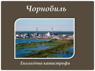 Чорнобиль
Екологічна катастрофа
 