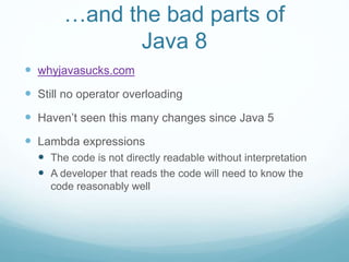 Lambda Expressions in Java 8 | PPTX