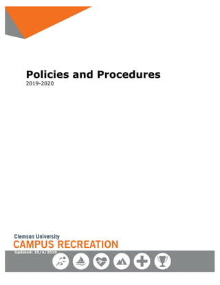 Policies and Procedures
2019-2020
Updated: 10/4/2019
 