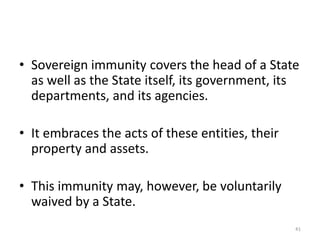 Lecture 6 jurisdiction & immunity | PPTX
