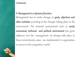 Principles of Management for BBA | PPTX
