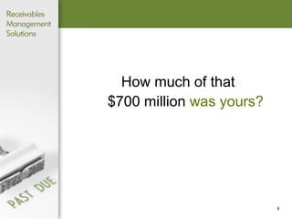 How much of that   $700 million  was yours? 