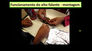 Funcionamento do alto-falante - montagem
V2
 