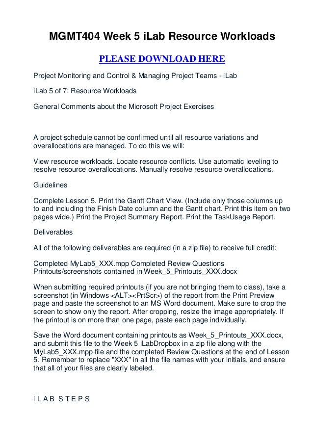 mgmt404 week 5 i lab resource workloads