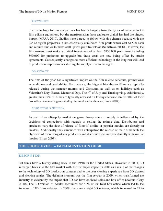 the influence of motion pictures Original article predicting innovation success in the motion picture industry: the influence of multiple quality signals. the influence of motion pictures Original article predicting innovation success in the motion picture industry: the influence of multiple quality signals.